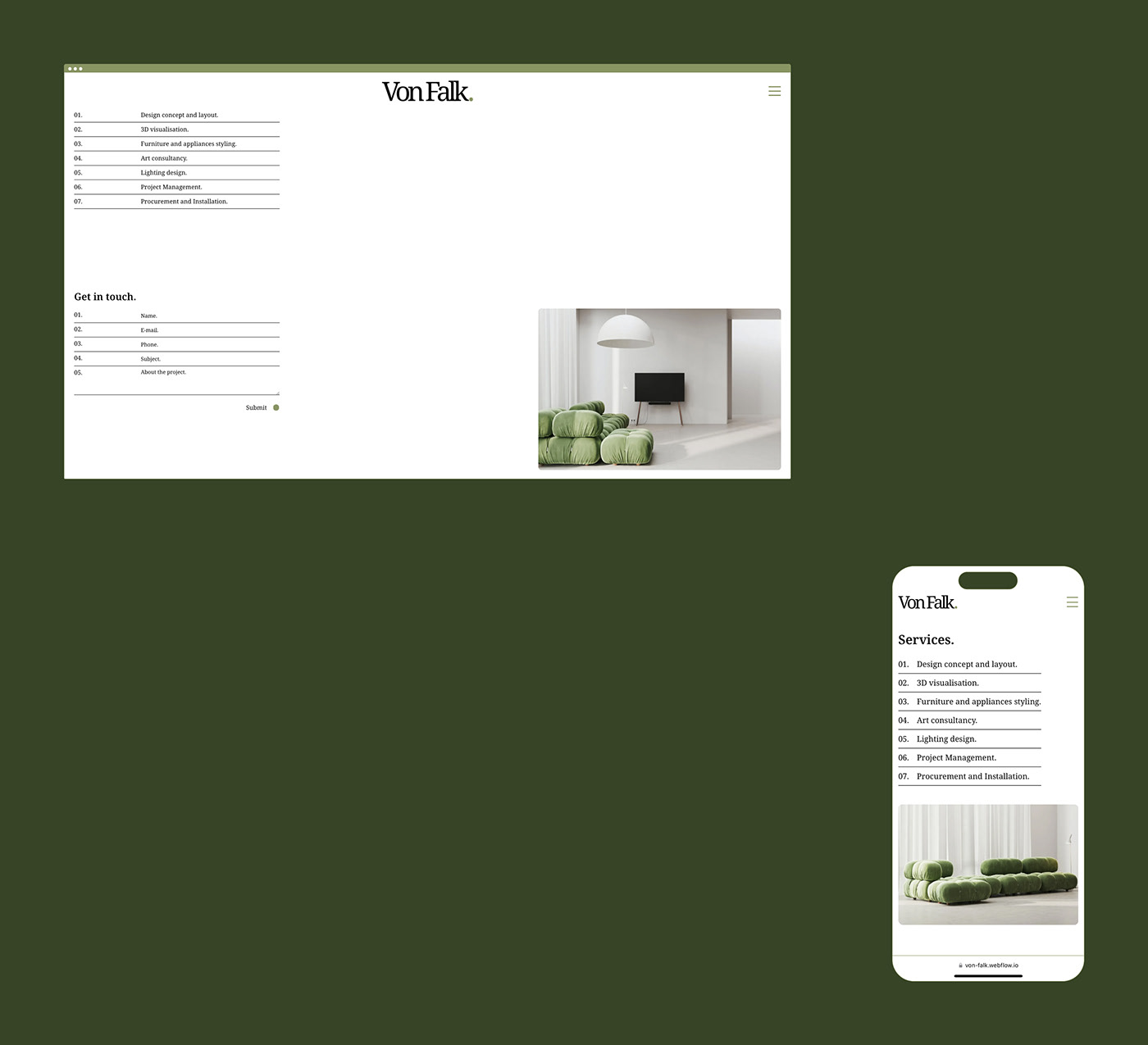 UI/UX template Webflow modern Website interior design  portfolio real estate Minimalism Website Design