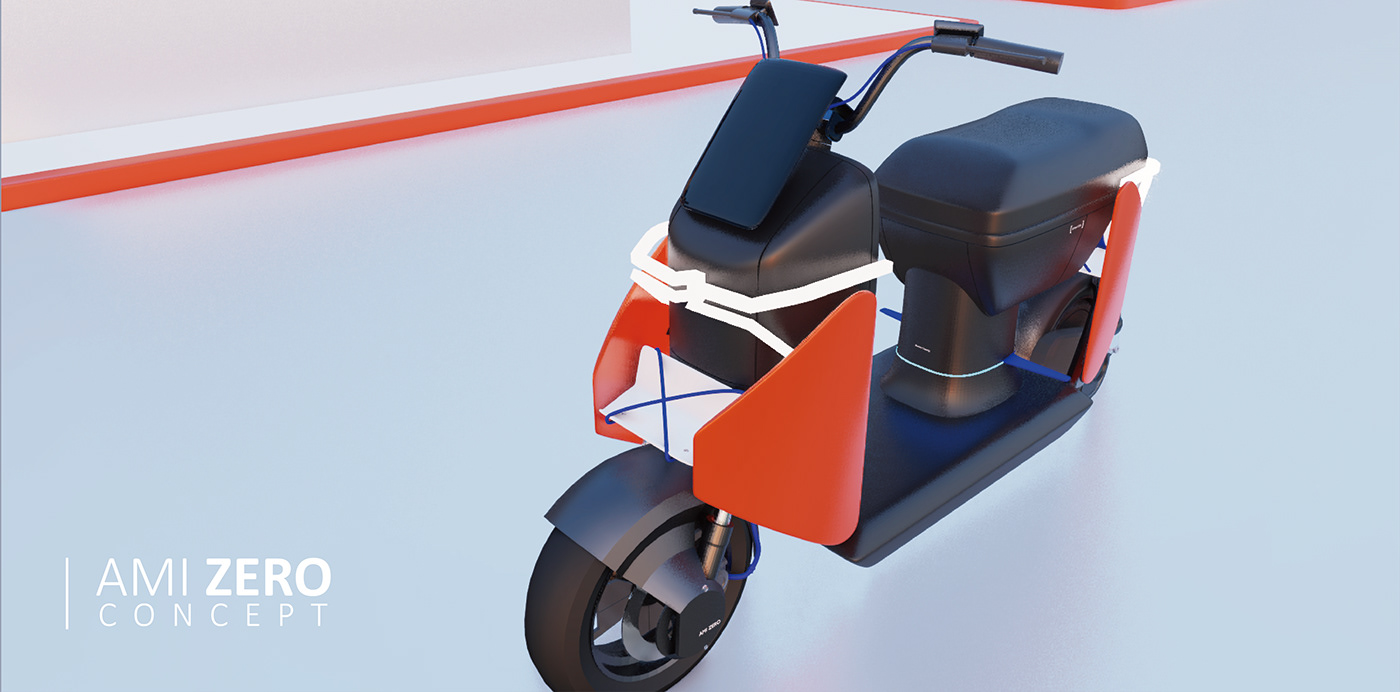automobile car concept design exterior motorcycle product Scooter transportation Vehicle