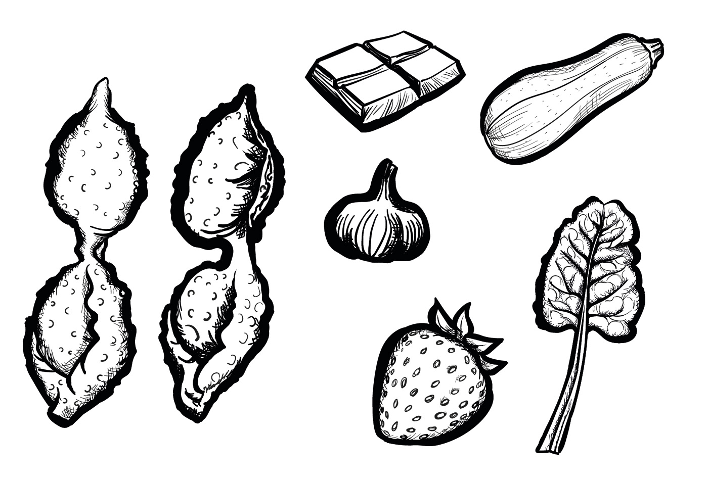 adobe illustrator cartoon comida flat Food  food illustration ILLUSTRATION  ilustração comida vector