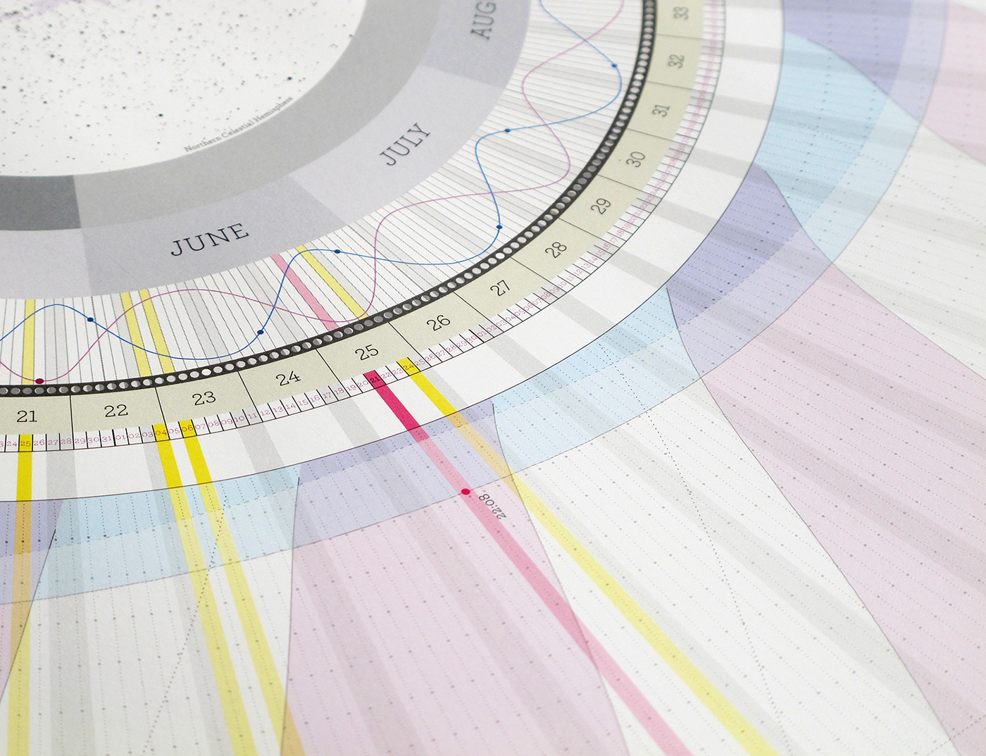 radial calendar lunar cycle DATAVISUALIZATION anaptár circular calendar infographics moon moon calendar art and science