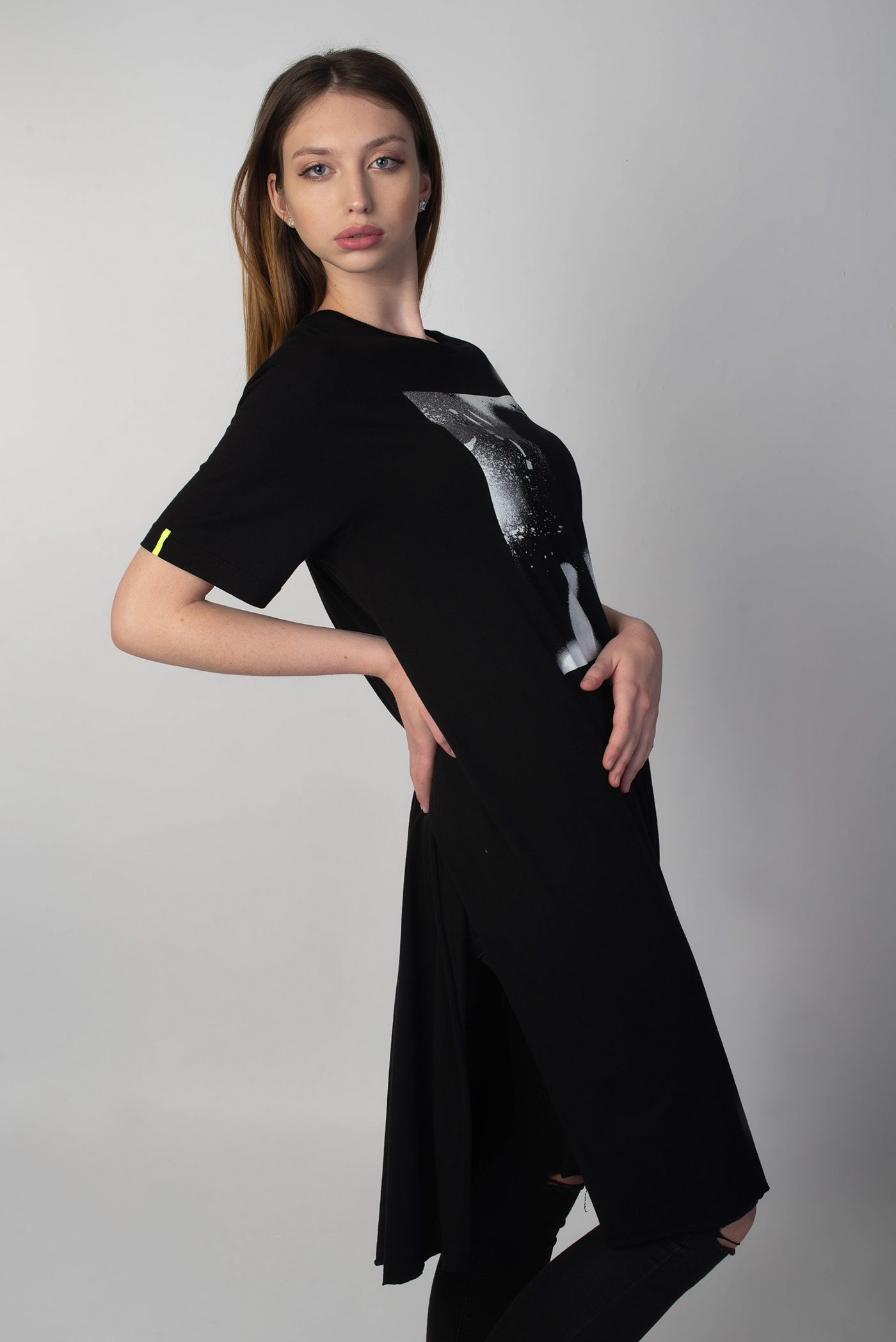 casual futuristic elegant portrait beauty Czech blonde model Model Agency moda