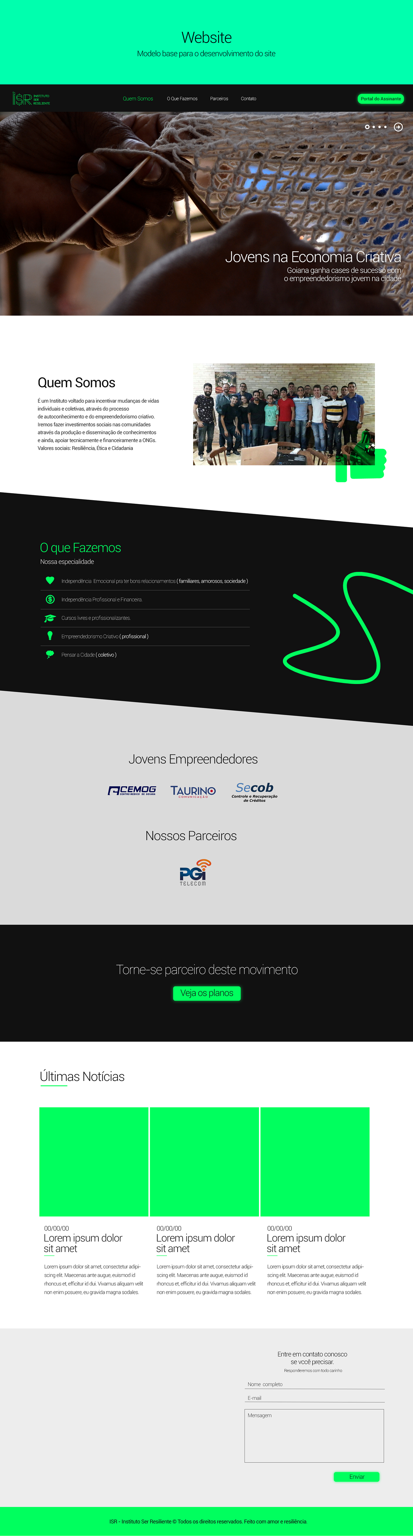 logo site prototype instituto resiliente goiana design