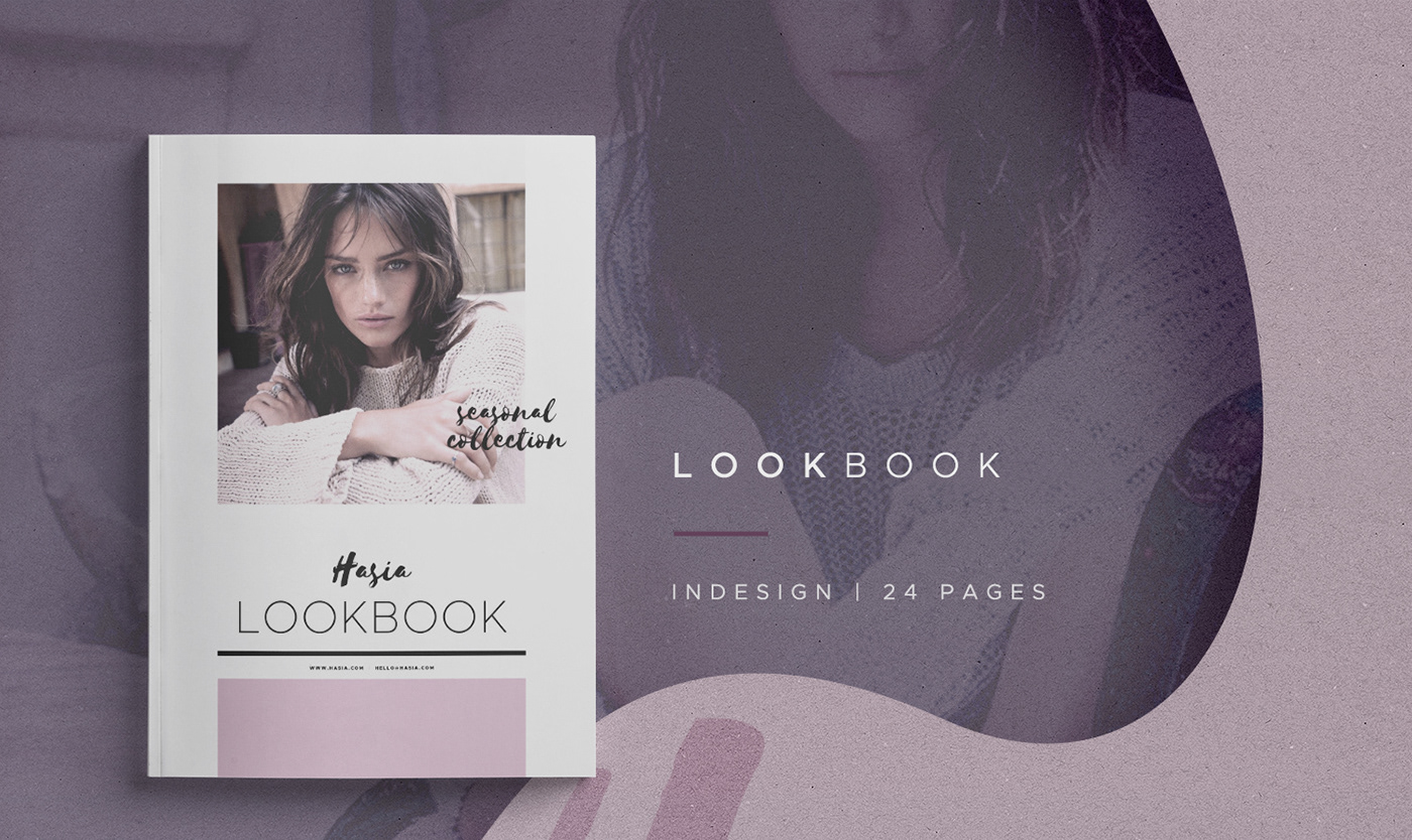book Lookbook InDesign template portfolio creative market Catalogue Fashion 