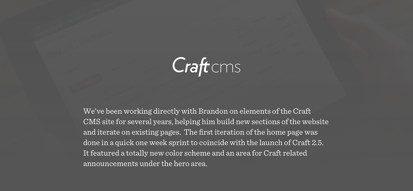 craft cms Content Management System expressionengine Responsive Website mobile tablet marketing   content strategy