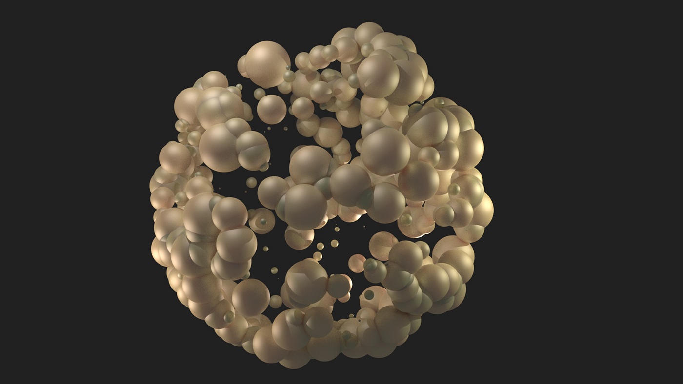 motion graphic c4d maxon Render abstract 3D SSS Arnold Render Solid Angle