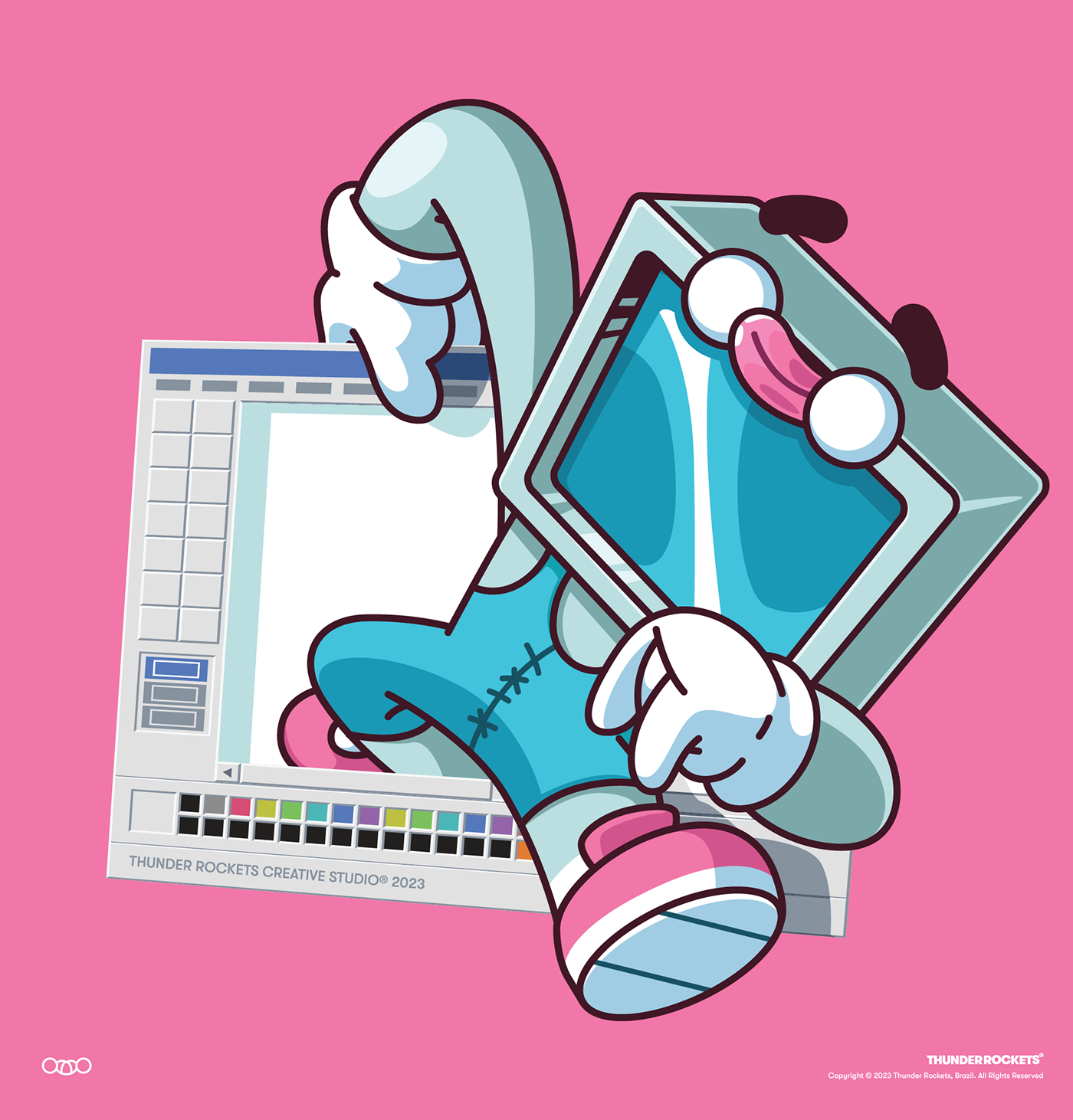 Thunder Rockets ILLUSTRATION  Digital Art  artwork digital illustration Character design  cartoon adobe illustrator vector