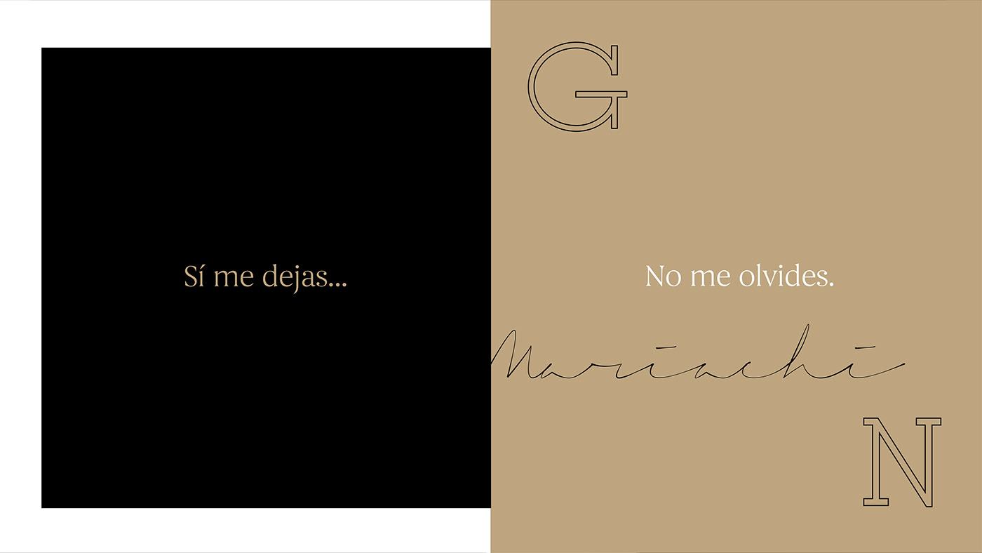 mariachi Gema Negra branding  identity symbol Logotype wordmark Guadalajara music video Web Design 