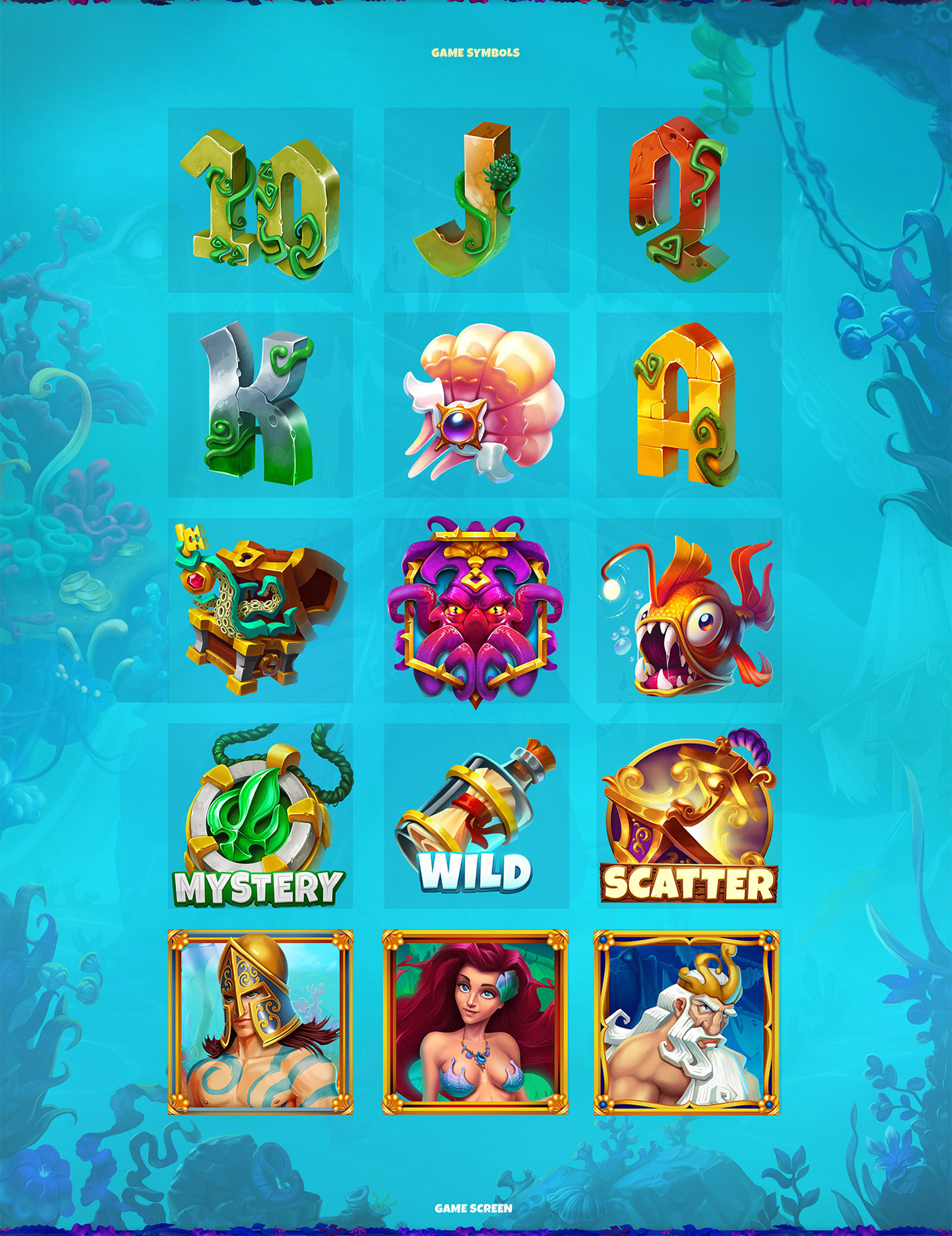 Character Concepr Art Game Art game concept Games kingdom mobile game slot slot game underwater