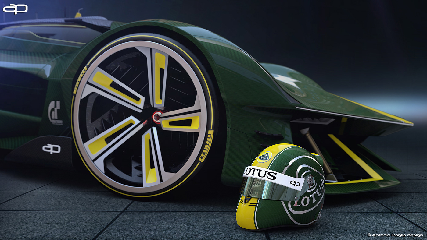 Lotus hypercar concept car design 3D f1 Racing Alias gt