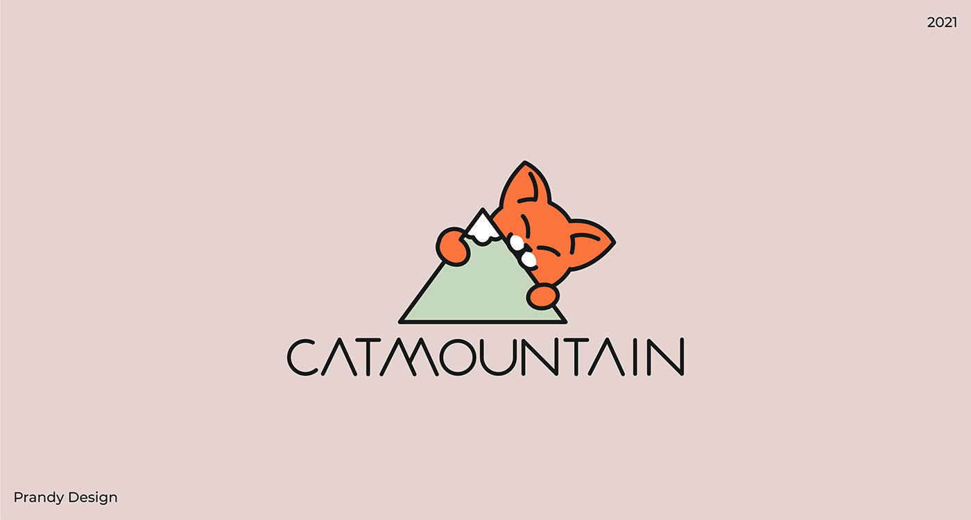 animal Cat Gato ilustrator limpio logofolio minimalist Minimalista briefcase portafolio