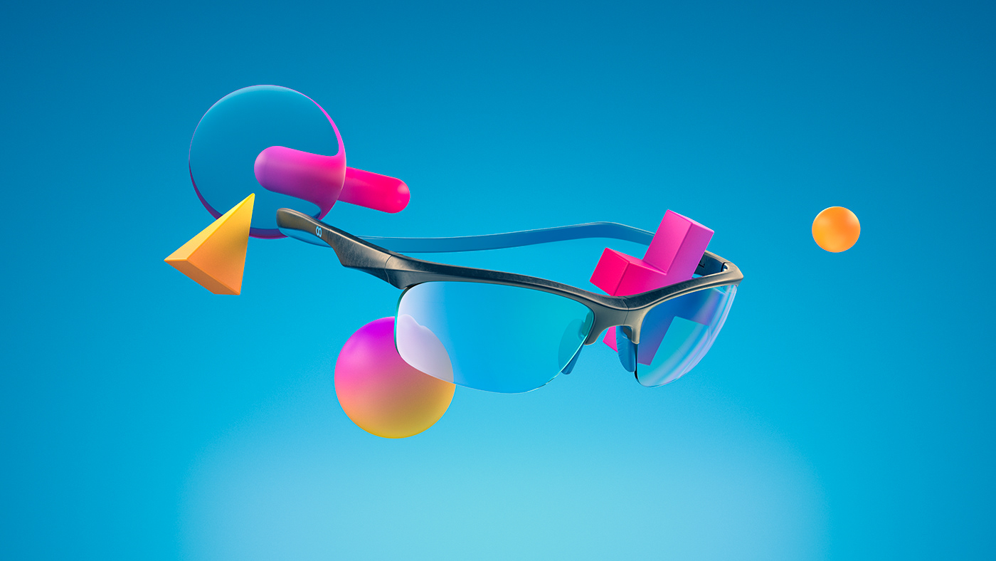 bubble colors fresh glass motion sport Sunglasses