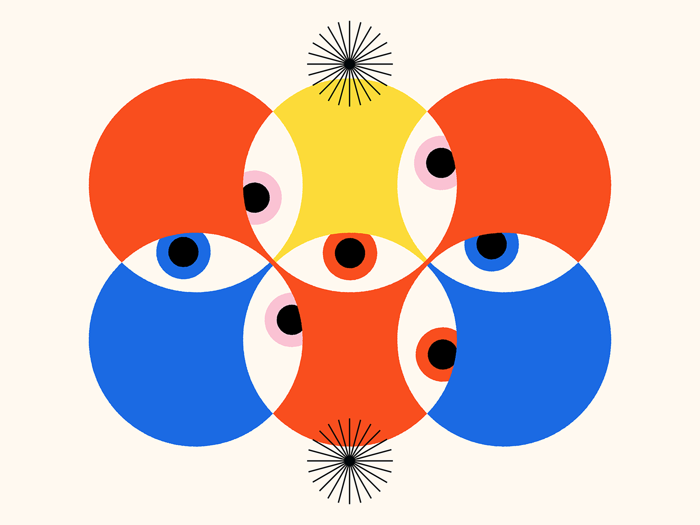 abstract bauhaus flat illustration geometric geometry pattern shapes Brand Design brand identity color