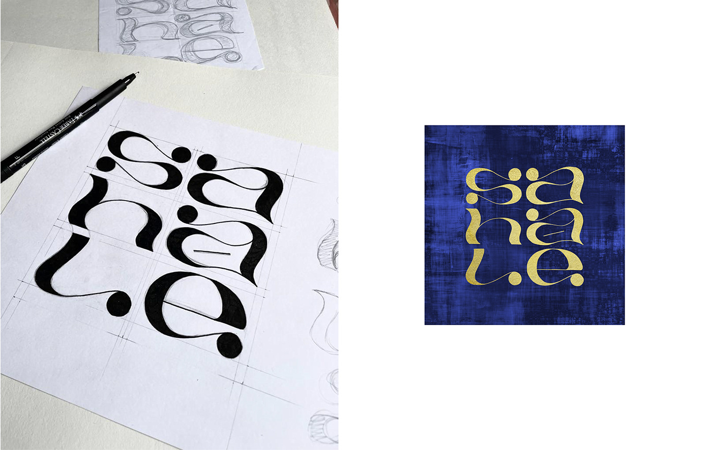 Calligraphy   dessin font graphic design  graphisme Musique pochette Script Tyography vinyle