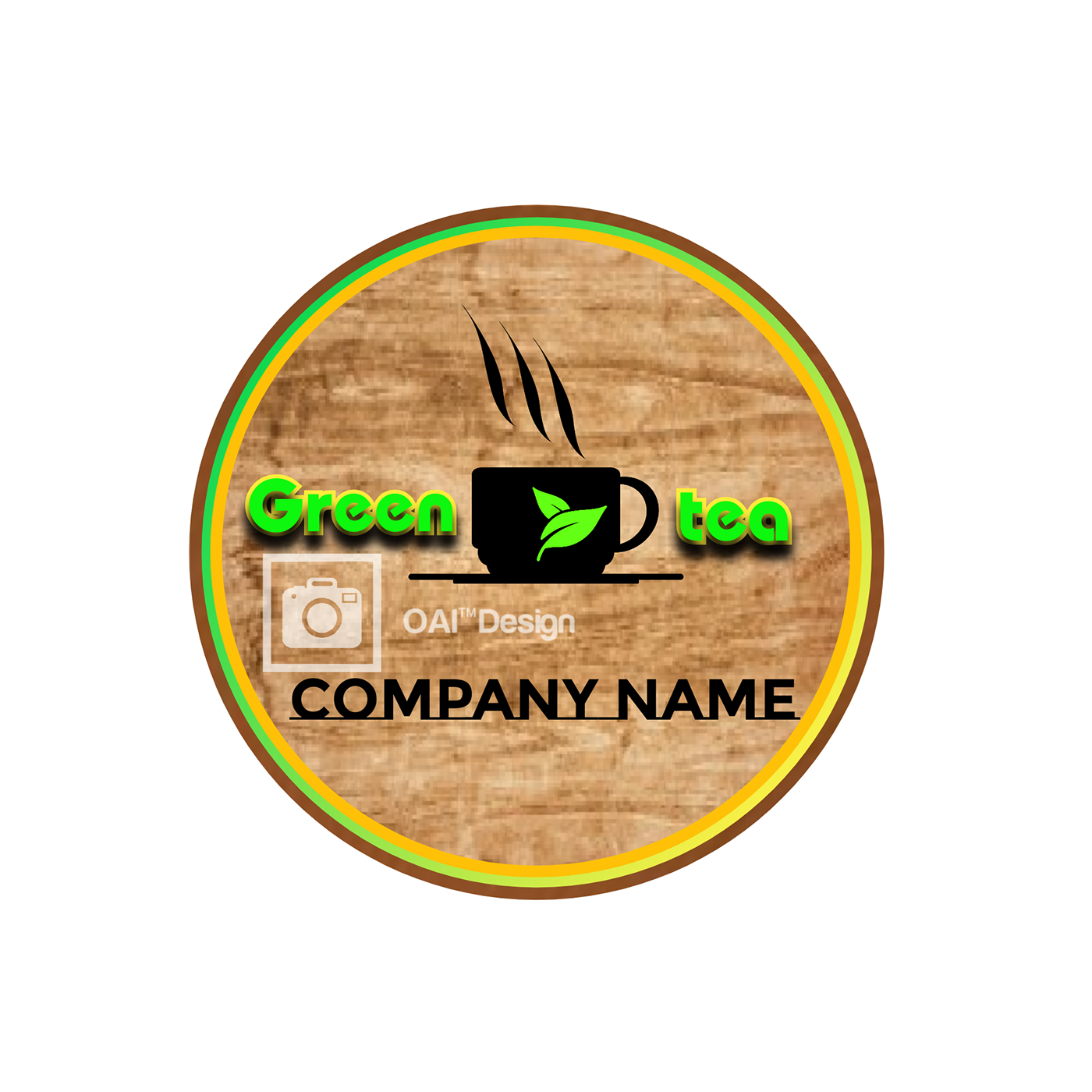 #Design #greentea #Logo #tea