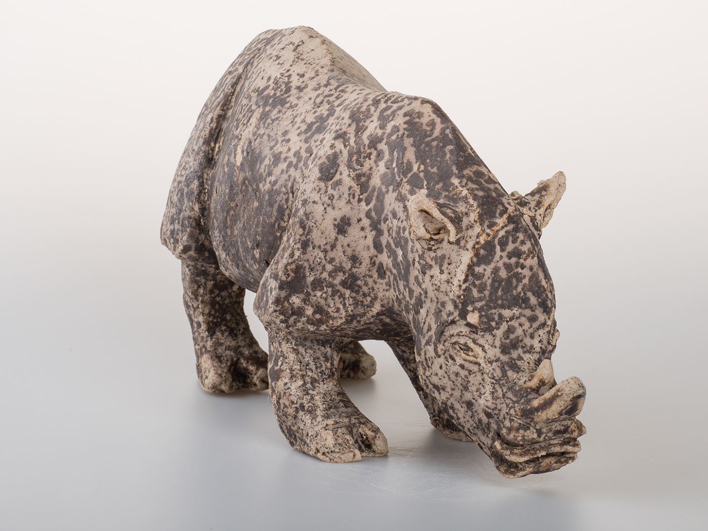 Rhinoceros sculpture Pottery clay