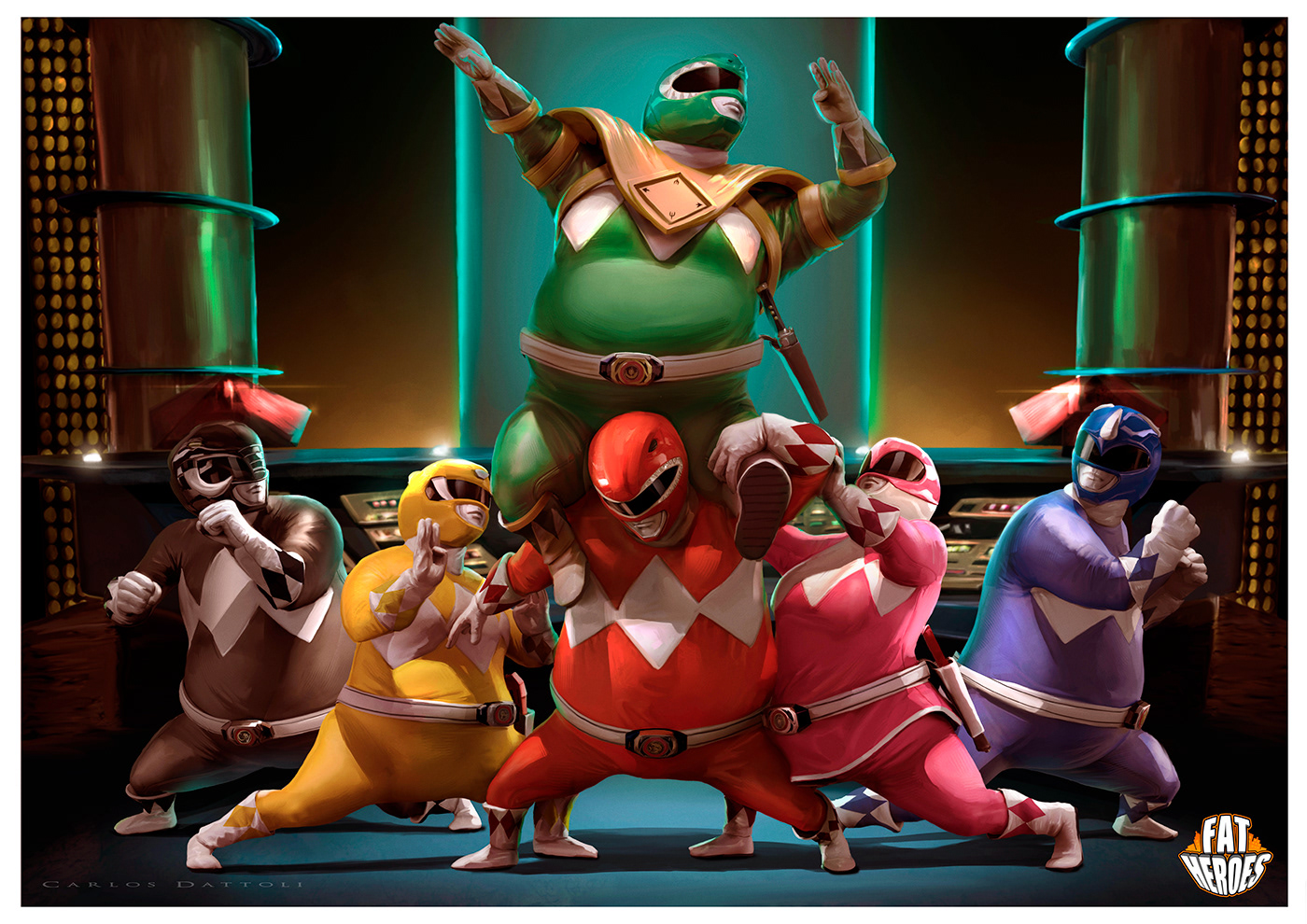 ILLUSTRATION  art digitalart superheroes marvel Starwars Nintendo fanart PowerRangers Dragonball