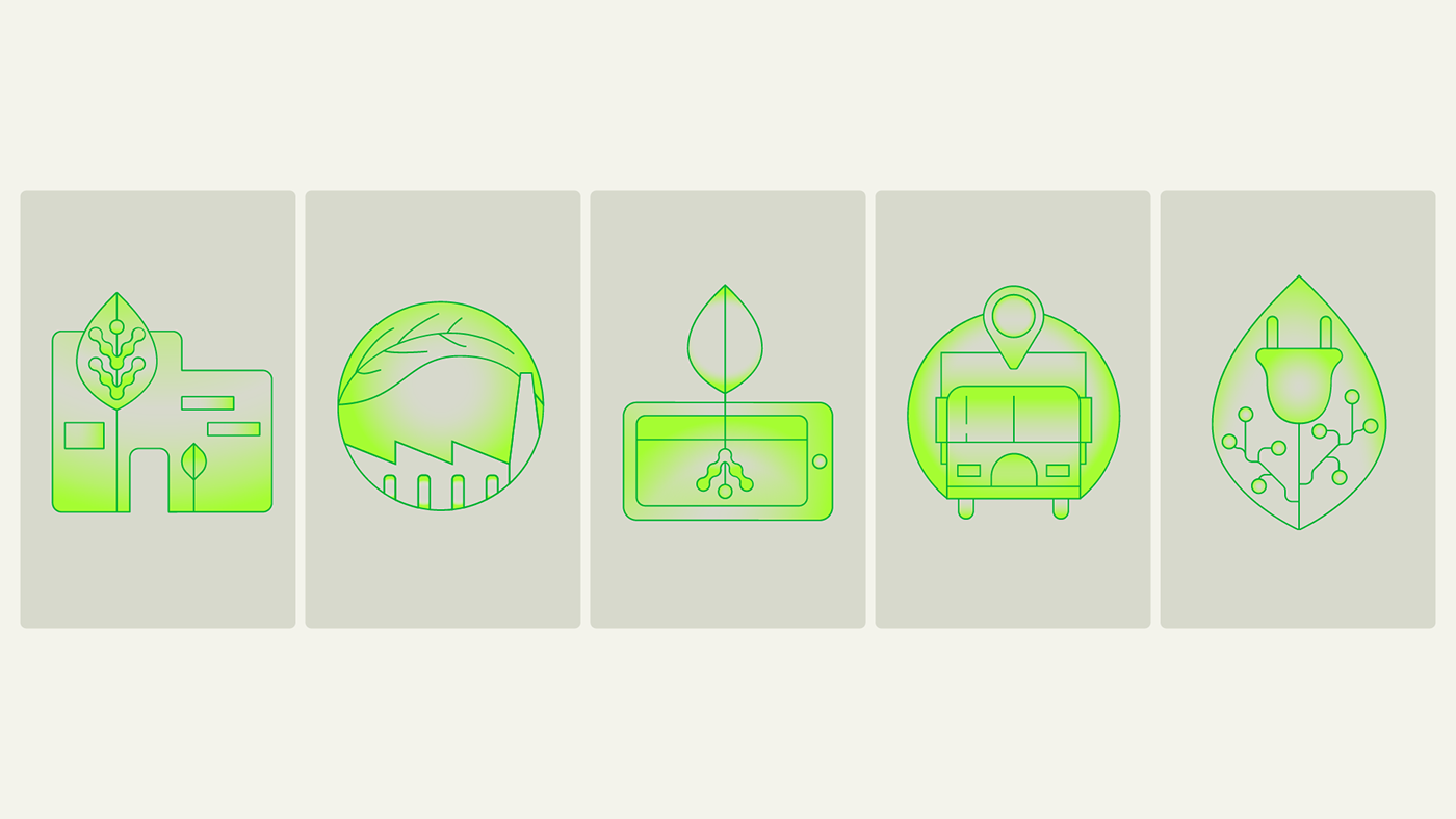 logo brand identity visual identity Logo Design Logotype ILLUSTRATION  Illustrator green Technology Investment