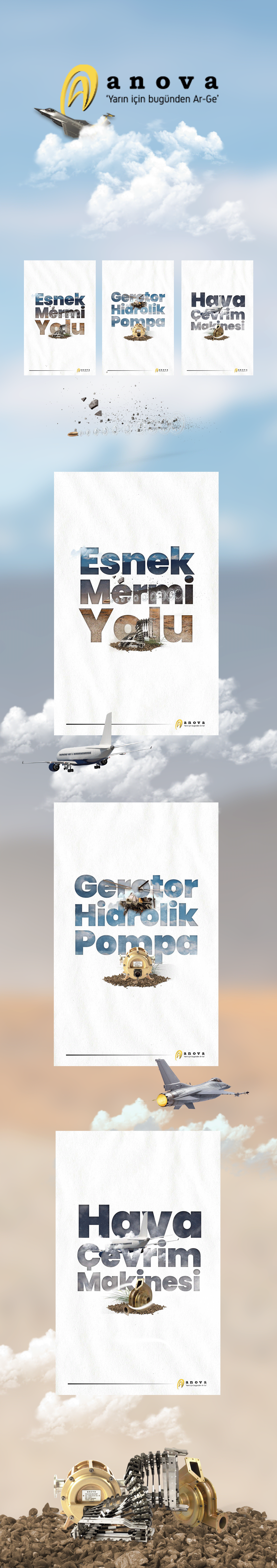 Aerospace clean Defence elegant minimal modern poster Poster Design simple