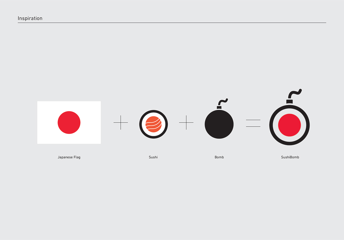 japanese Sushi japan asian logo logotybe bomb Fast food restaurant minimal