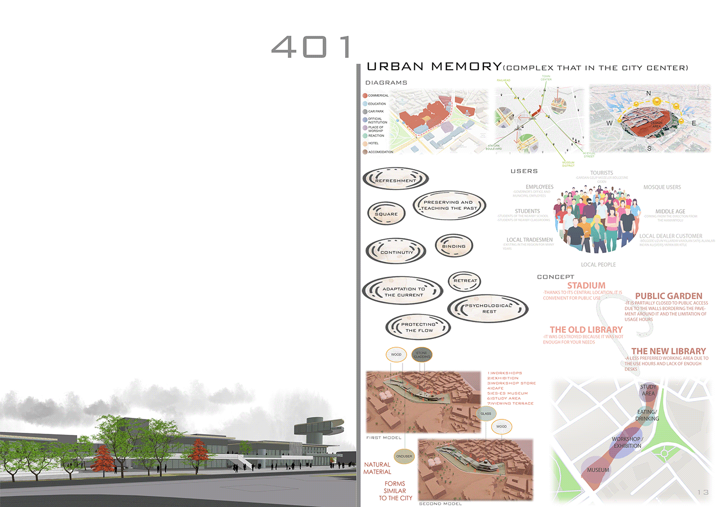 architecture portfolio architectural design architect architectural Archicture schoolproject arch Render visualization