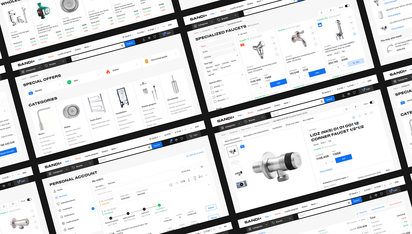 ux UI Plumbing Plumbing Services online store e-commerce dropshipping SAAS web application interection
