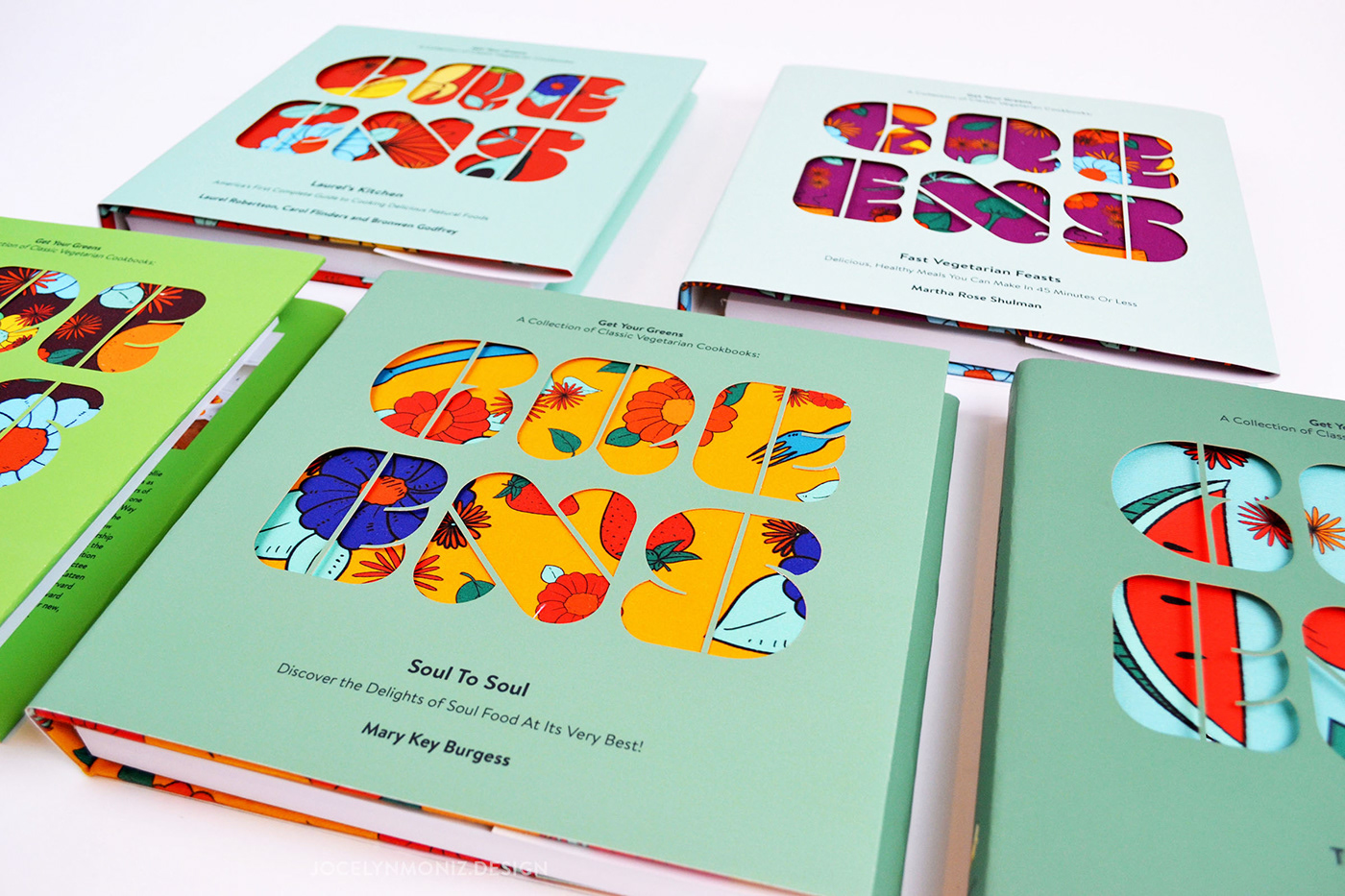 book design publishing   book cover book cloth laser cut graphic design  Vegetarian Cook Book