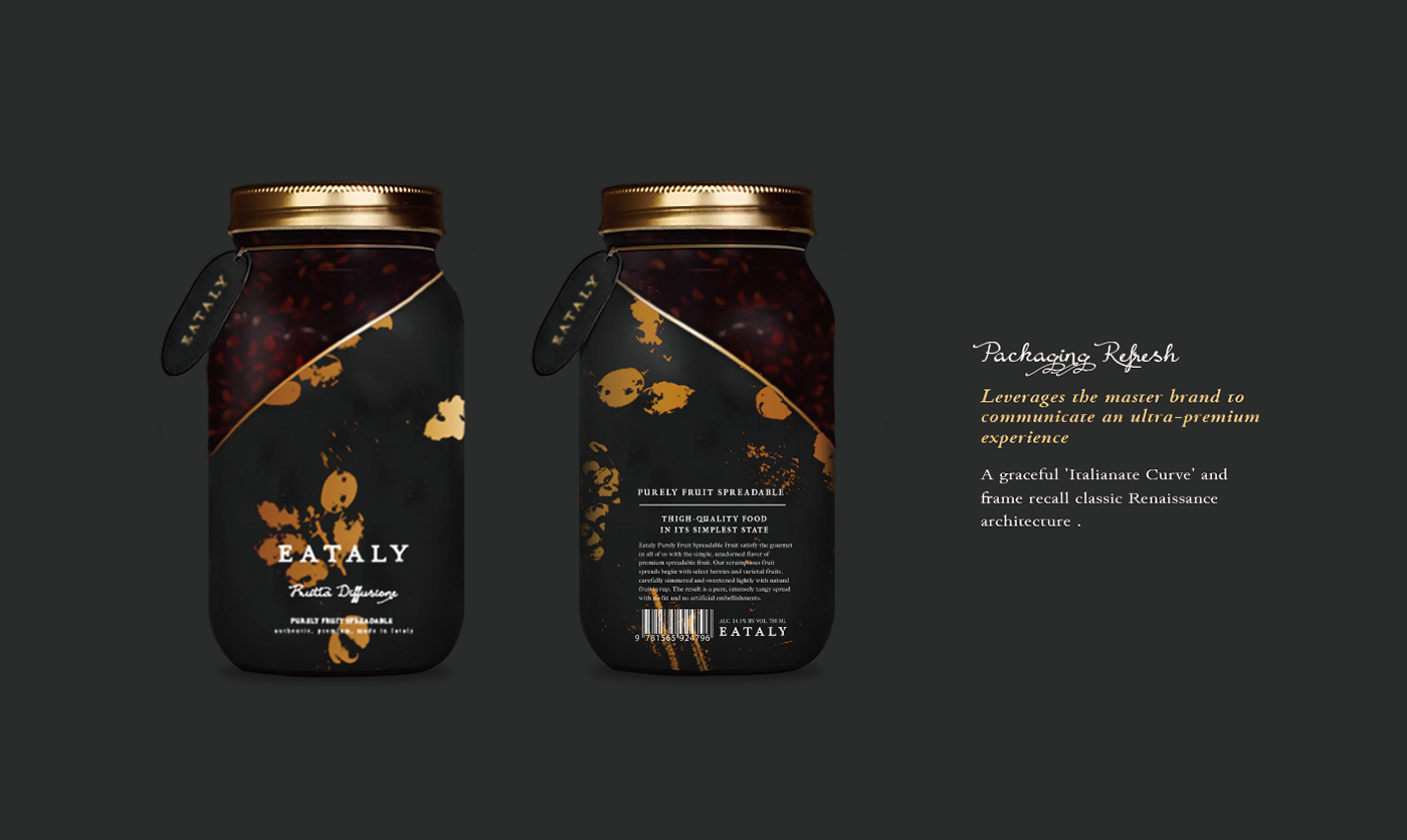 Eataly Packaging Graphic premium Italy gourmet food chain