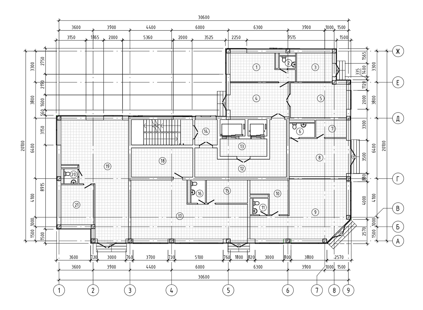 revit ArchiCAD photoshop AutoCAD визуализация проектирование планировка архитектура Жилой дом  многоэтажный дом 