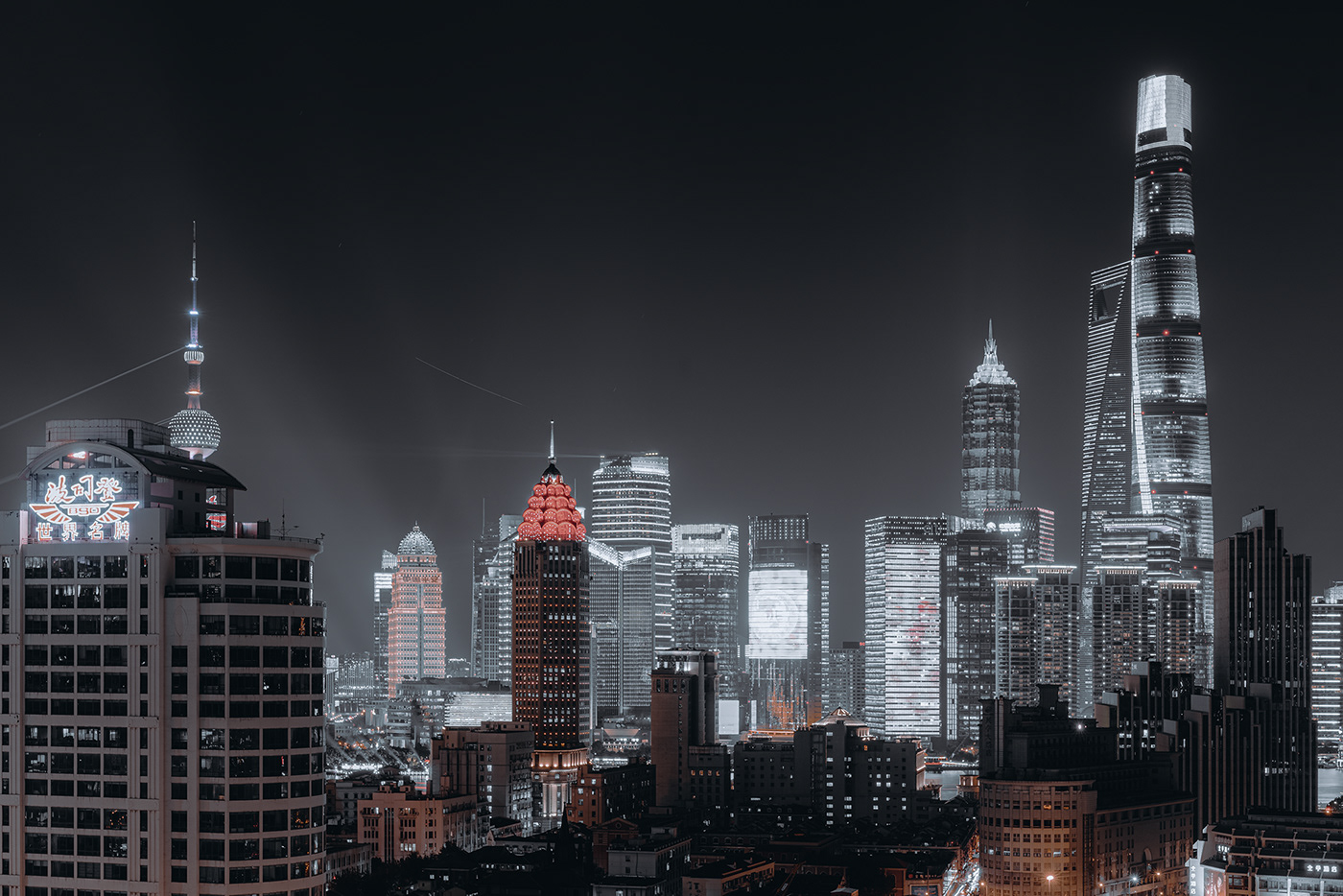 china cinematic cityscape color night Photography  shanghai Street toning Urban