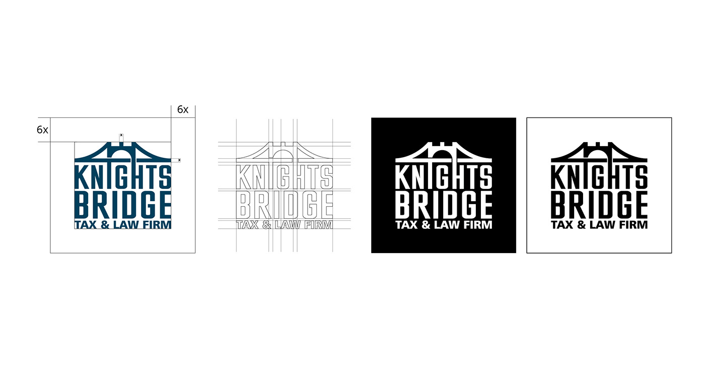 bridge knight TEX law firm logo logos brending design graphic