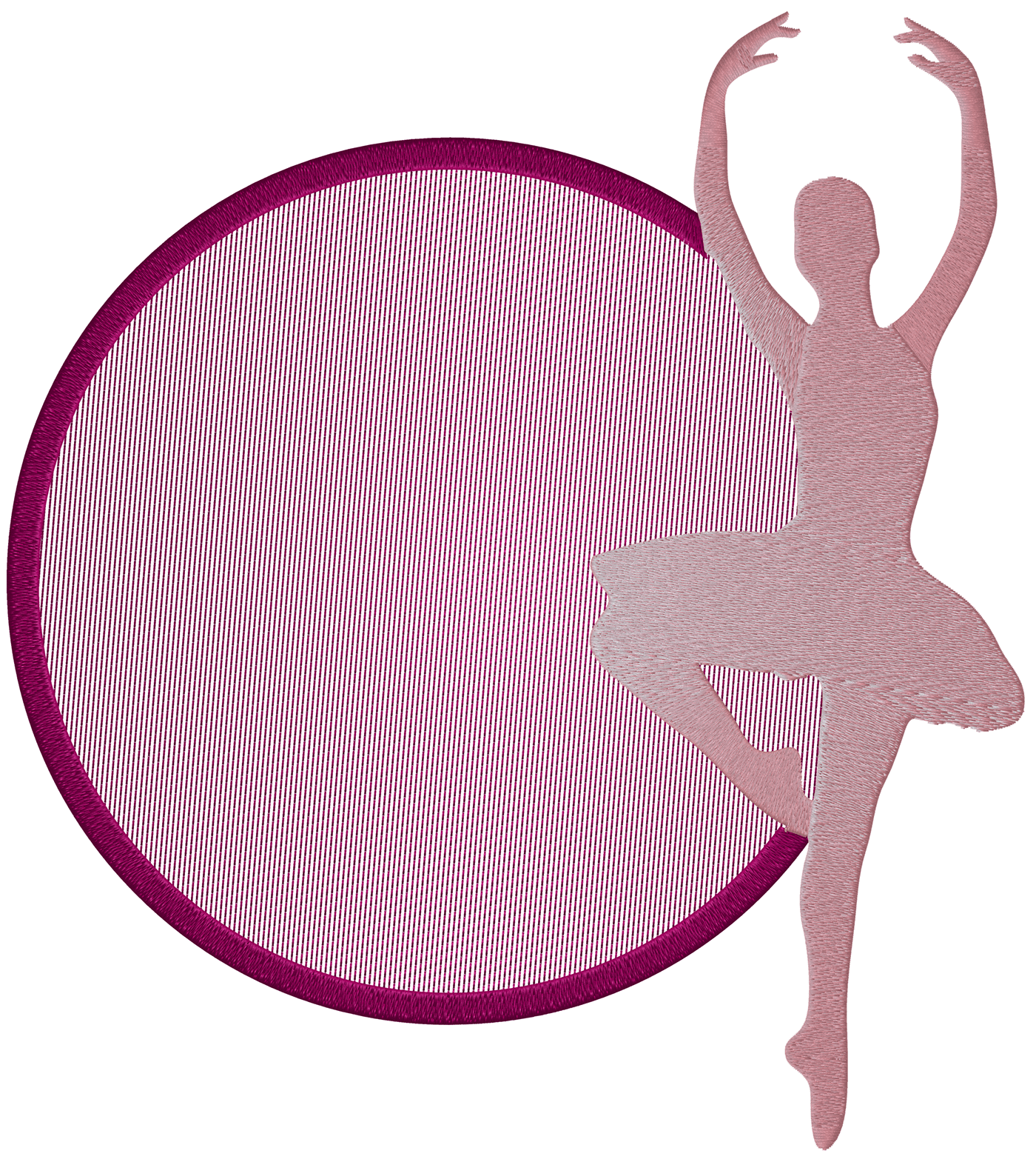 ballerina Embroidery frame monogram