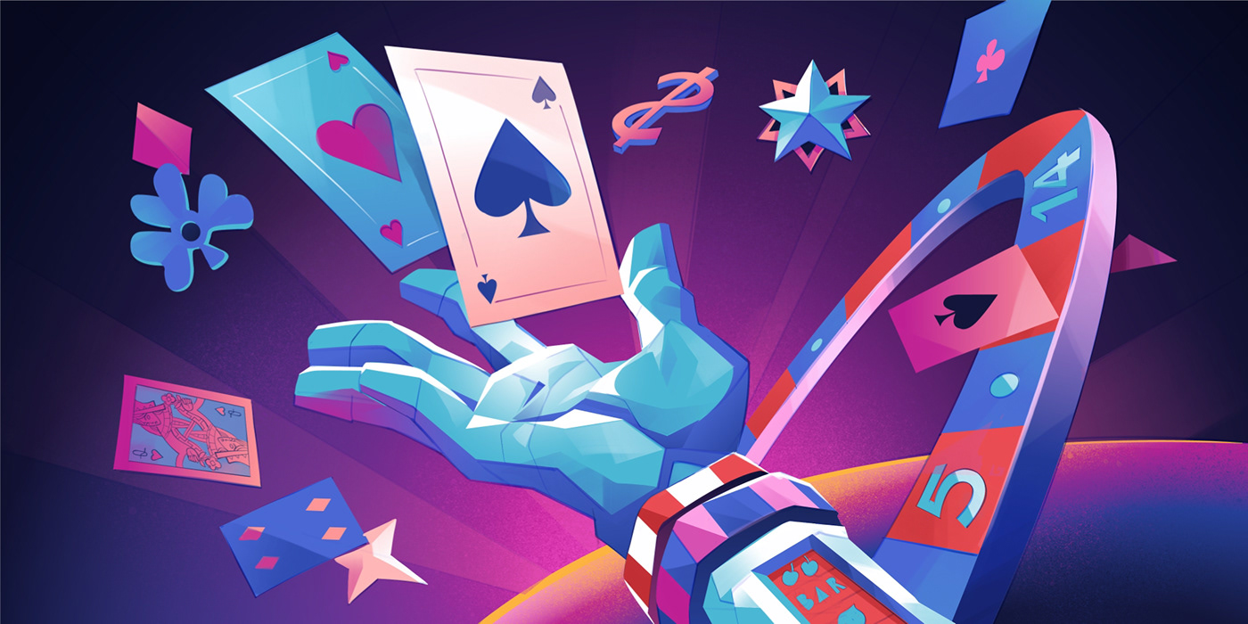 casino sport betting gambling online casino slot machine Casino Game Poker Playing Cards card game digital illustration