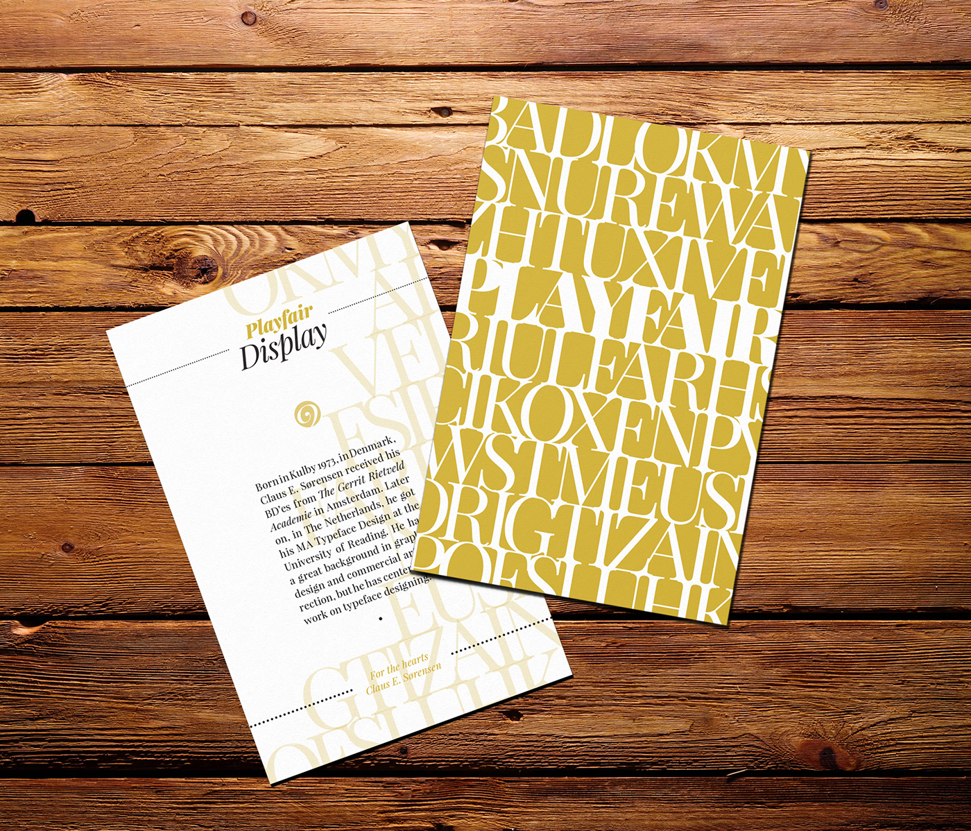 Typeface specimen PlayFair Display postcards cosgaya fadu design poster Poster Design typography  