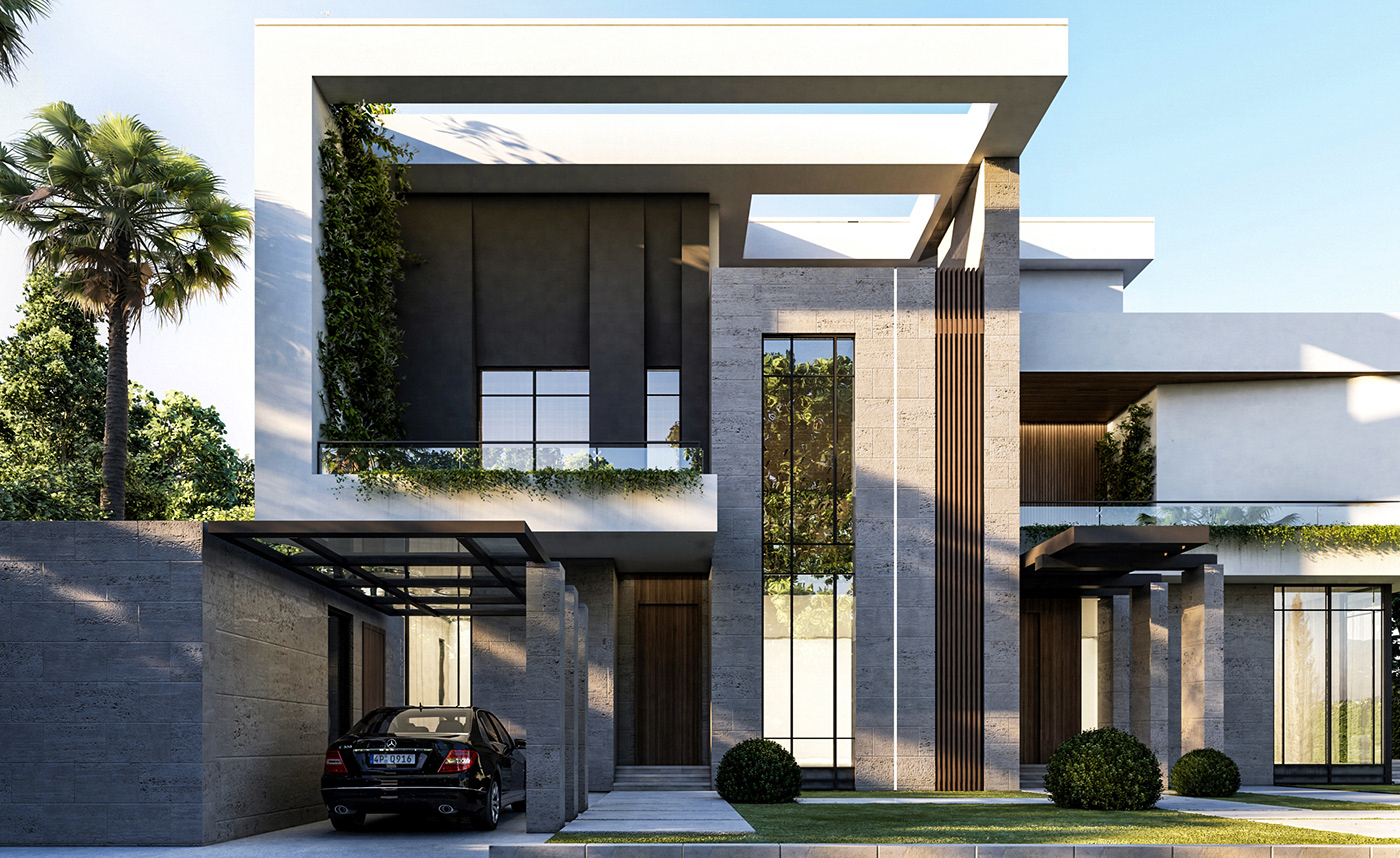 3dmax architecture CGI exterior KSA modern Render villadesign visualization vray