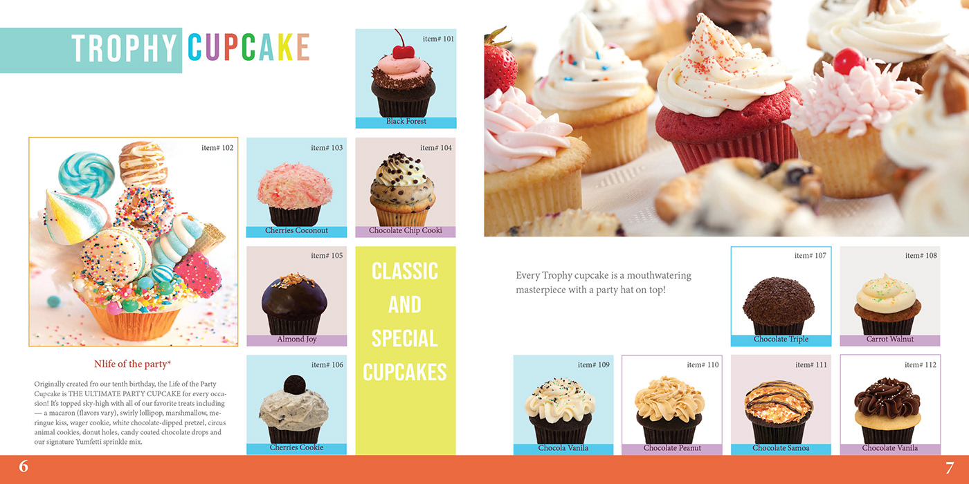 Advertising  marketing   cupcake dessert flyer Graphic Designer Brand Design