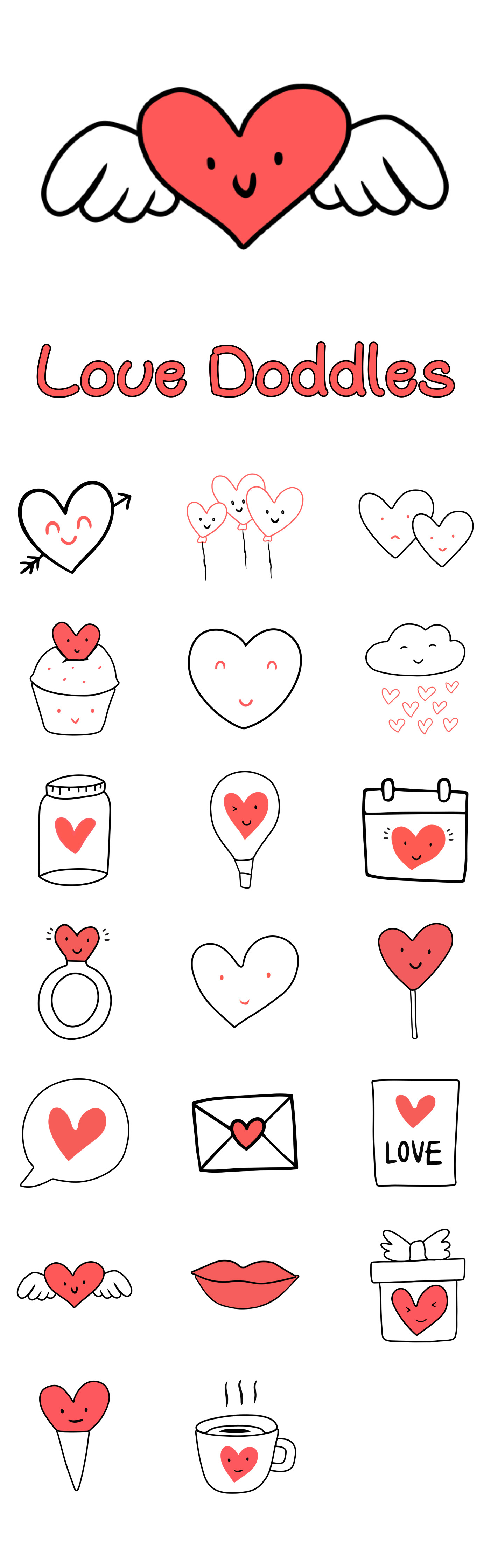stickers Love instagram social media design story Layout. vector ILLUSTRATION  app