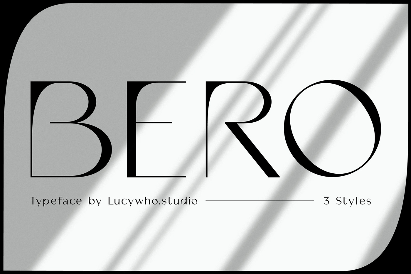 bero contrast font graphic minimal modern new schrift type Typeface