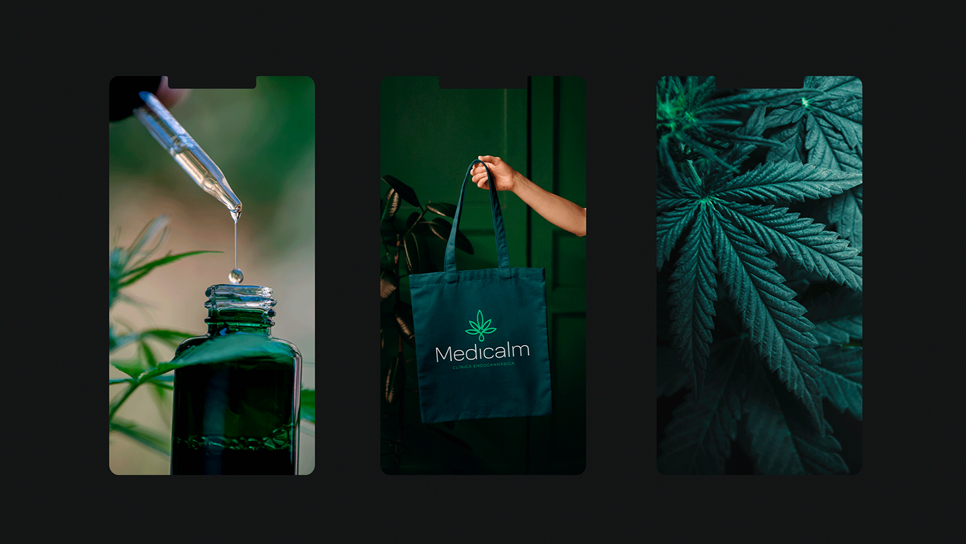 branding  visual identity clinic Health medical doctor cannabis CBD green hemp
