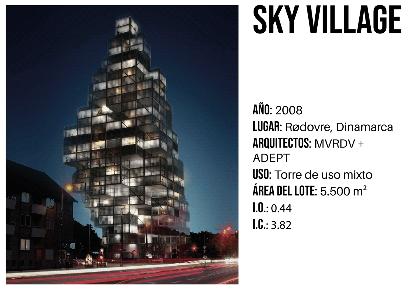 ARQUNIANDES architecture arquitectura MVRDV ARQT2202 Urban diagram adept mixed use Sky village