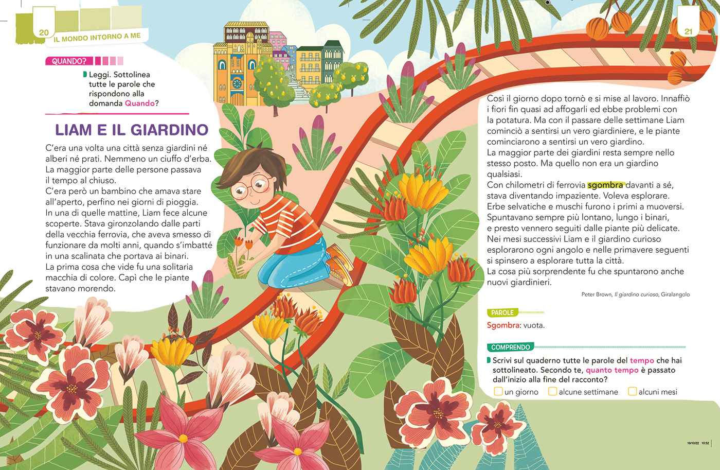 children illustration children's book Drawing  Flowers garden plants