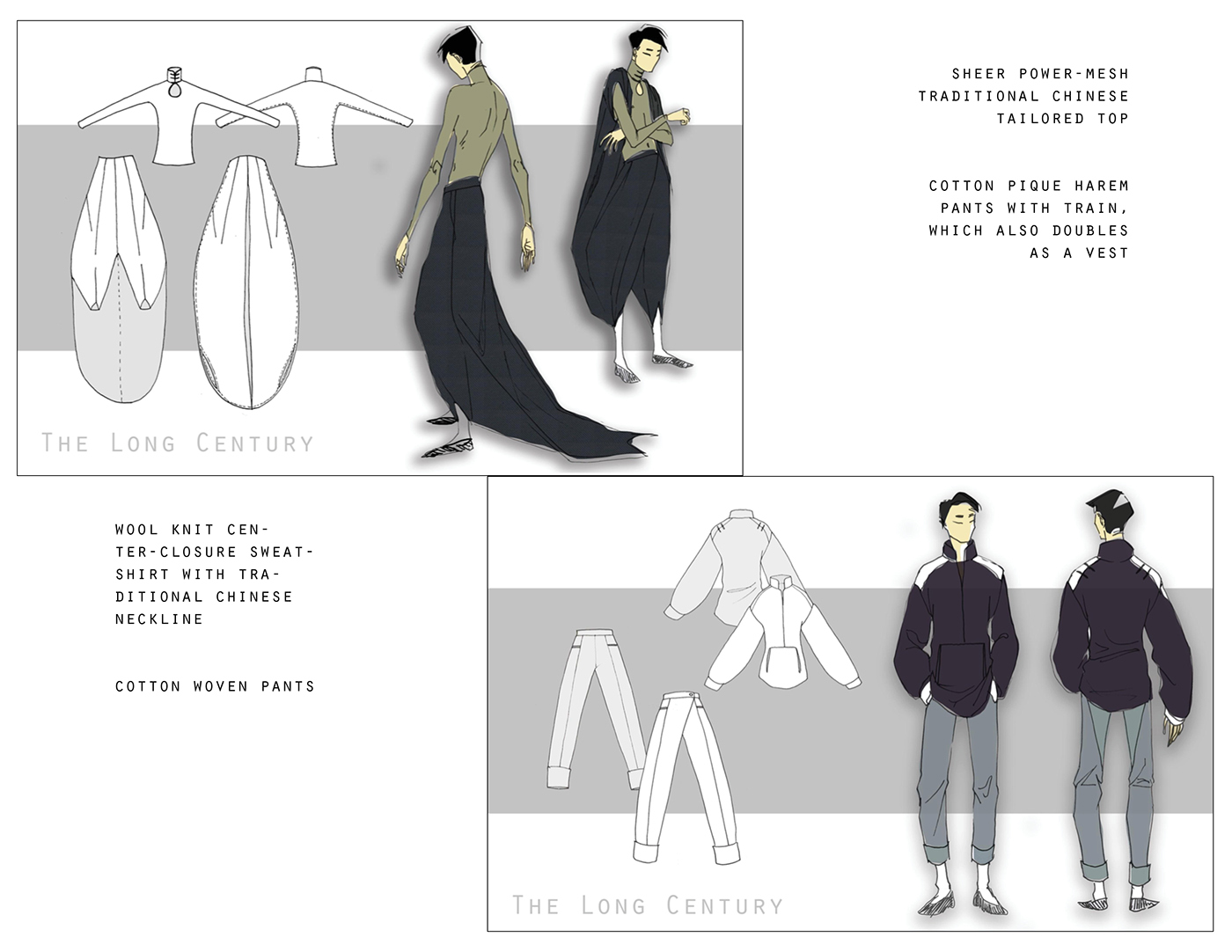 Ready-to-Wear Menswear cut-and-sew fashion design fashion illustration concept design