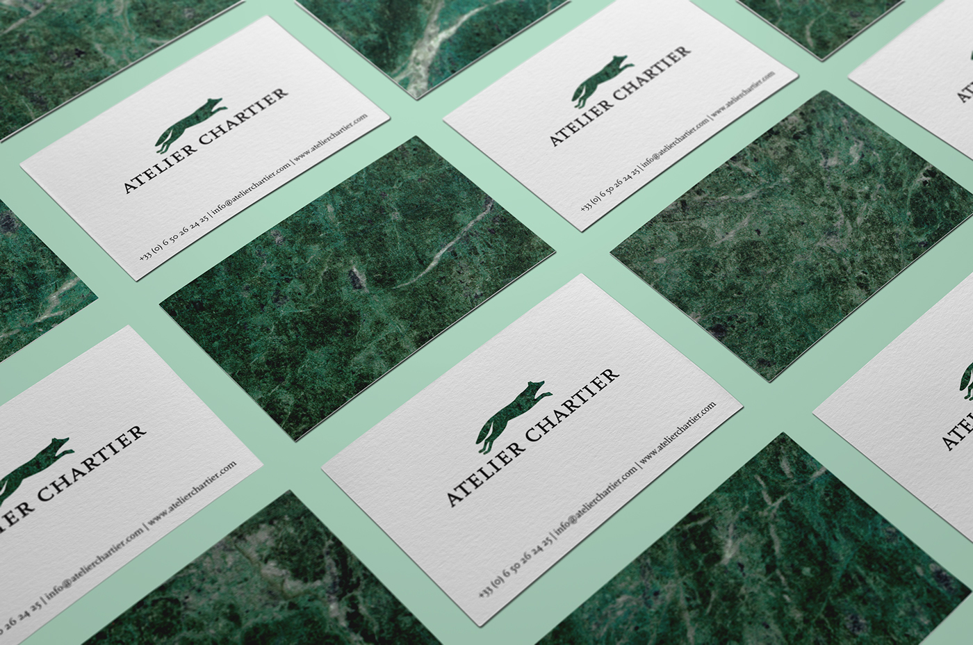 business card logo Logo Design Stationery FOX Marble identity visual identity brand