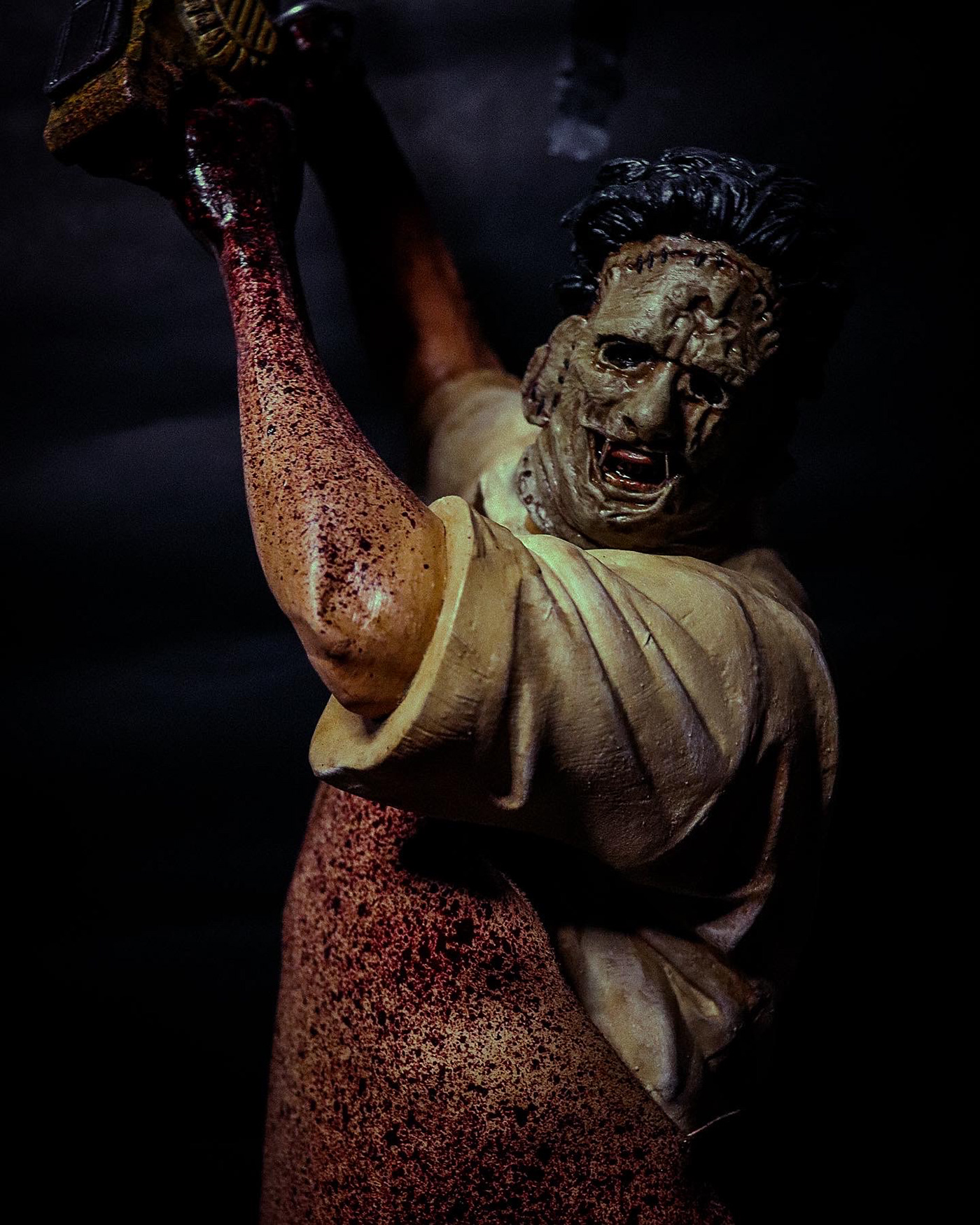 Custom repaint Leatherface figure collectors Photography  bootleg horror monster thetexaschainsawmassacre