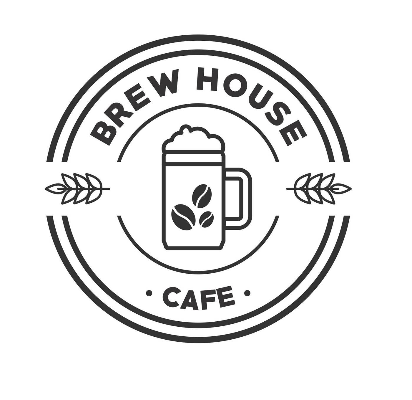 logo brew cafe beer Food  beverage drinks glass Mug  vintage