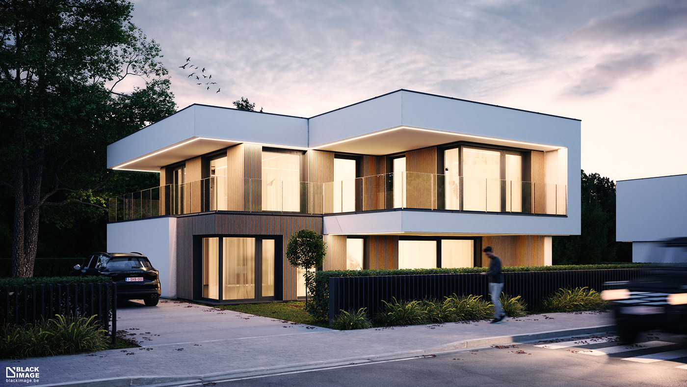 3D architecture archviz blender DAWN house modern