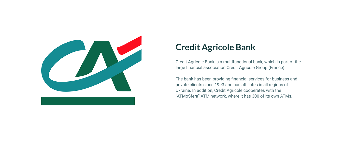 Bank Credit Agricole design development laravel site ukraine vis-a-vis Web