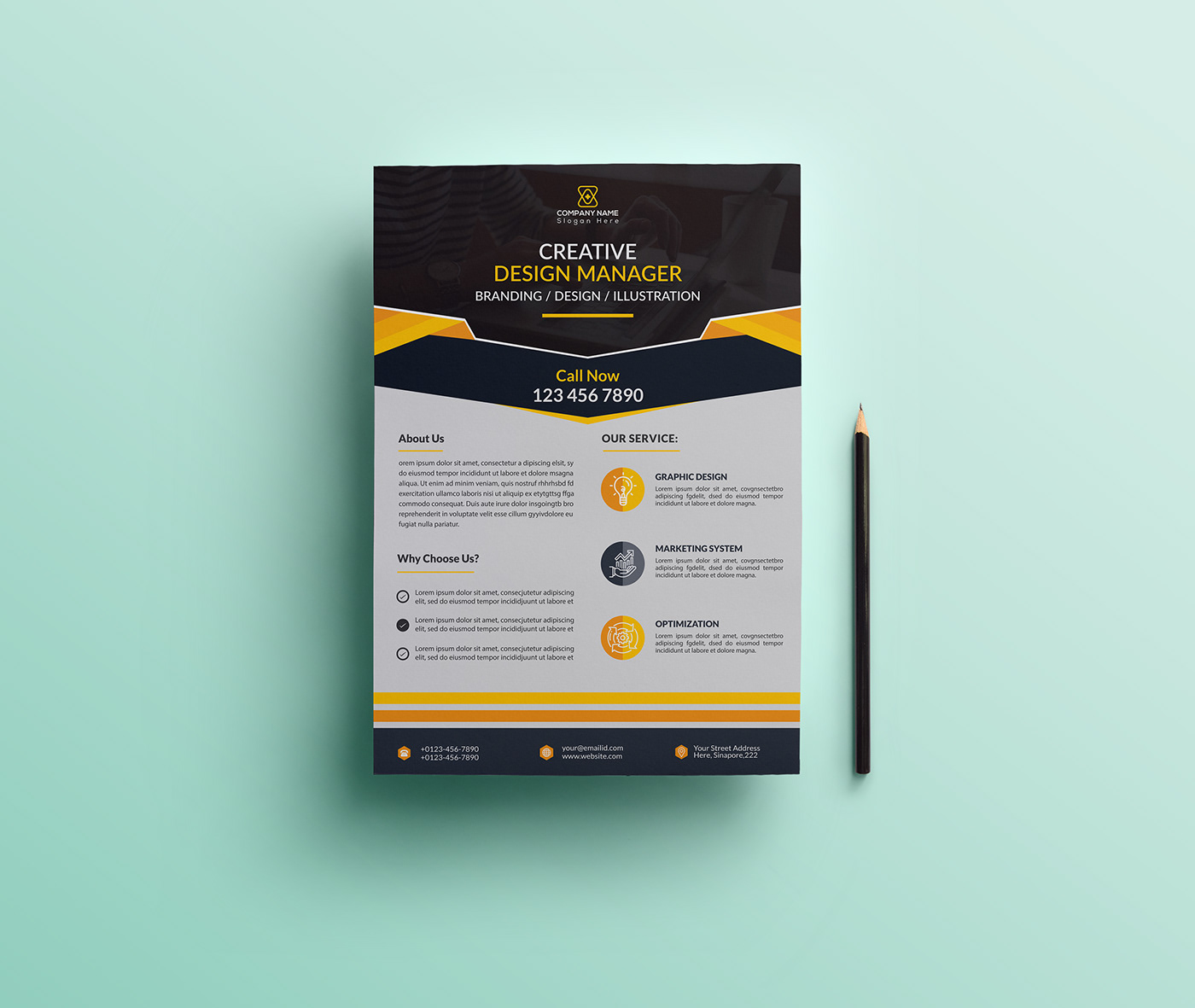 branding  business corporate design flyer Flyer Design free download graphic design  Mockup print design 