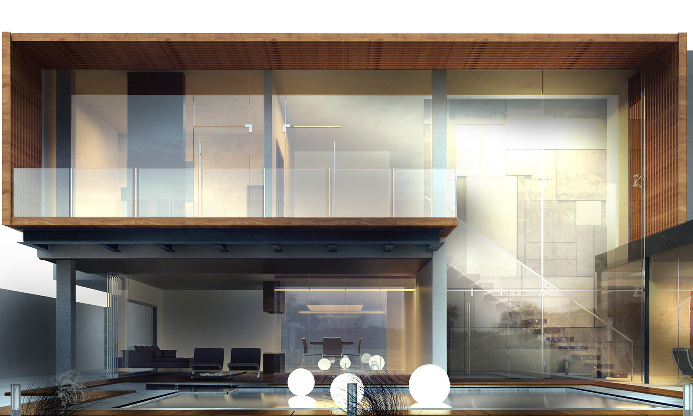 3D modelling Perspective design Render digital tijuana house Project stephanymarlen3