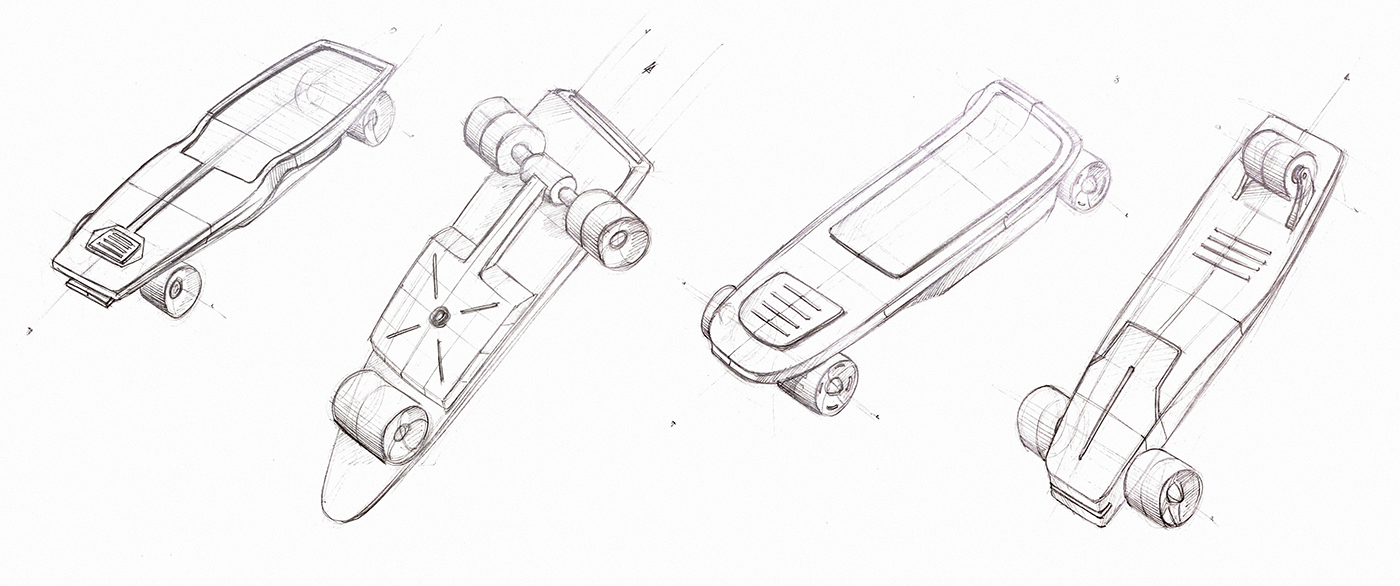automobile electric ideation skateboard Transportation Design industrial design  product design  concept product transportation