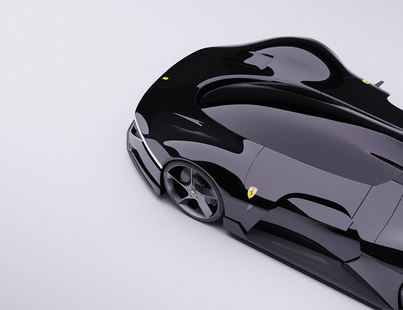 3D car cardesign concept design FERRARI Hydrogen Render transportation Vehicle